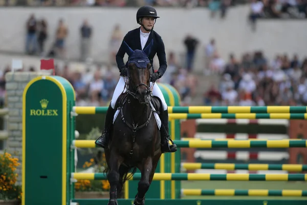 Rome Italië 2022 Joanna Ekberg Swe Ruiterpaard Calypso Beaufour Piazza — Stockfoto