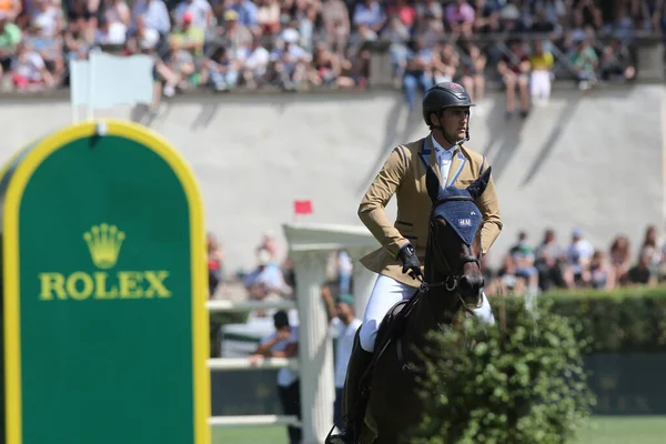 Rome Italie 2022 Nicola Philippaerts Cheval Katanga Dingeshof Pendant Piazza — Photo