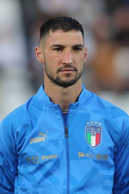 ROME, İtalya - 07.06.2022: UEFA Milletler Ligi 2023 yılında İtalya ile HUngary arasında oynanan maçta Cesena 'daki Orogel Stadyumu-Dino Manuzzi maçında.