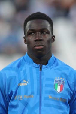 ROME, İtalya - 07.06.2022: UEFA Milletler Ligi 2023 'te İtalya ile Hungary arasındaki Orogel Stadyumu-Dino Manuzzi maçı 7 Haziran 2022' de Cesena 'da oynanmıştır..