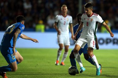 ROME, İtalya - 07.06.2022: ADAM NAGY (HUN) UEFA Milletler Ligi 2023 futbol karşılaşmasında İtalya ile HUngary arasında oynanan Orogel Stadyumu-Dino Manuzzi maçında.