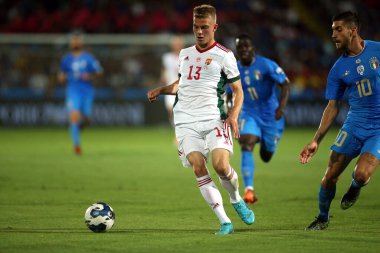ROME, İtalya - 07.06.2022: ANDRAS SCHAFER (HUN) UEFA Milletler Ligi 2023 futbol karşılaşması sırasında İtalya ile Hungary arasındaki Orogel Stadyumu-Dino Manuzzi maçı, 07 Haziran 2022.