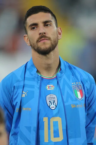 Rome Italy 2022 Lorenzo Pellegrini Italy Uefa Nations League 2023 — Stock Photo, Image