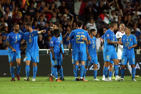 Roma Italia 2022 Lorenzo Pellegrini Italia Marca Gol Celebra Durante — Foto de Stock