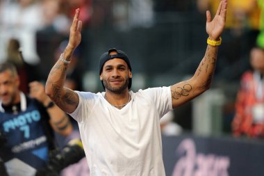ROME, İtalya - 09.06.2022: IAAF Wanda Diamond League 'de MARCELL JACOBS (ITA) - Roma' da Stadio Olimpico 'da Golden Gala toplantısı 2022. 