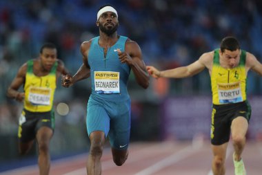 ROME, İtalya - 09.06.2022: BEDNAREK KENNETH (ABD) IAAF Wanda Diamond League - Roma 'daki Stadio Olimpico' da 2022 Golden Gala toplantısı. 