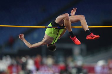 ROME, İtalya - 09.06.2022: IAAF Wanda Diamond League - Roma 'daki Stadio Olimpico' da 2022 Golden Gala toplantısı. 