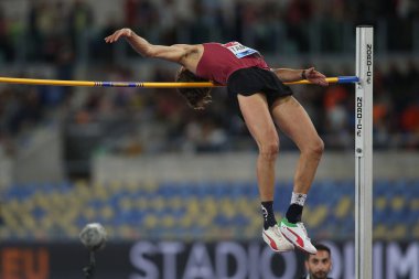 ROME, İtalya - 09.06.2022: GiANMARCO TAMBERI (ITA) IAF Wanda Diamond League - Roma 'daki Stadio Olimpico' da 2022 Altın Gala toplantısı. 