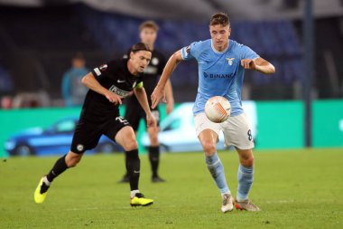 Roma, İtalya 13.10.2022: Lazio Basiç, Sturm Graz Hierlander UEFA Avrupa Ligi 2022 / 2023 Grup f, 4. gün, S.S. Lazio Sturm Graz 'a karşı Roma Olimpiyat Stadyumu, 13 Ekim 2022