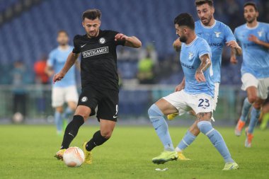 Roma, İtalya 13.10.2022: Sturm Graz 'dan Ajeti, UEFA Avrupa Ligi 2022 / 2023 Grup f, 4. gün, S.S. Lazio Sturm Graz' a karşı Roma Olimpiyat Stadyumu 'nda 13 Ekim 2022' de Lazioin eylemi sırasında gerçekleşti.