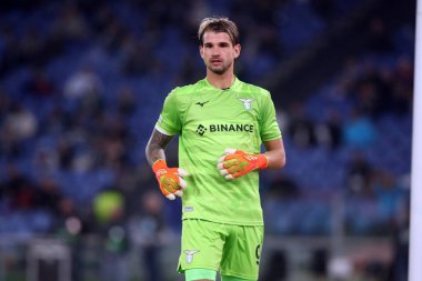 Roma, İtalya 13.10.2022: UEFA Avrupa Ligi 2022 / 2023 Grubu f, 4. gün, S.S. Lazio 'nun Sturm Graz' a karşı Roma Olimpiyat Stadyumu 'nda 13 Ekim 2022' de eylemi devam ediyor.