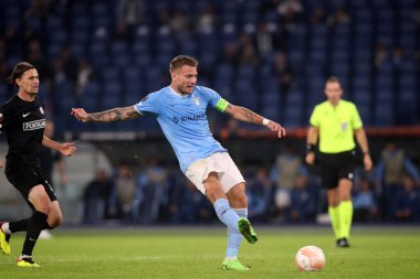 Roma, İtalya 13.10.2022: UEFA Avrupa Ligi 2022 / 2023 Grup f, 4. gün, S.S. Lazio Sturm Graz 'a karşı Roma Olimpiyat Stadyumu, 13 Ekim 2022