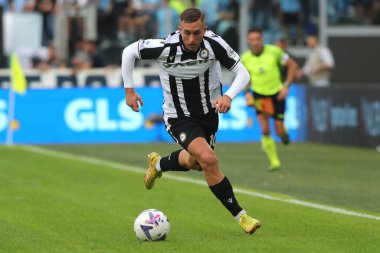 Roma, İtalya 16.10.2022: Udinese 'li Gerard Deulofeu, 16 Ekim 2022' de İtalya 'nın başkenti Roma' da SS Lazio ile Udinese Calcio arasında oynanan karşılaşmada.