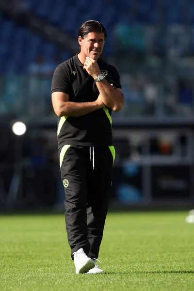Rome Italië 2022 Andrea Sottil Coach Van Udinese Tijdens Warming — Stockfoto