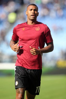 Roma, İtalya 16.10.2022: Serie A karşılaşmasından önce 16 Ekim 2022 'de İtalya' nın başkenti Roma 'da oynanan Stadio Olimpico' da SS Lazio ile Udinese Calcio arasındaki ısınma turunda Udinese Valesi.