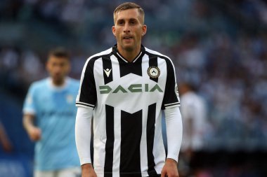 Roma, İtalya 16.10.2022: Udinese 'li Gerard Deulofeu, 16 Ekim 2022' de İtalya 'nın başkenti Roma' da SS Lazio ile Udinese Calcio arasında oynanan karşılaşmada.