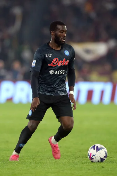 Řím Itálie 2022 Tanguy Ndombele Napoli Akci Během Italského Fotbalového — Stock fotografie