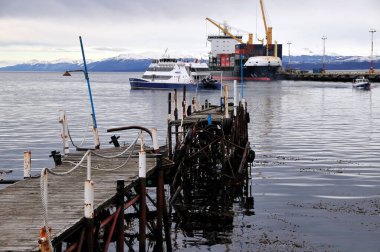 Beautiful landscape of the Ushuaia sea