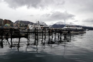 Beautiful landscape of the Ushuaia sea