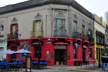 Caminito Street, in La Boca. One of the most visited attractions in Buenos Aires, Argentina