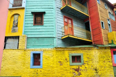 Caminito Street, in La Boca. One of the most visited attractions in Buenos Aires, Argentina