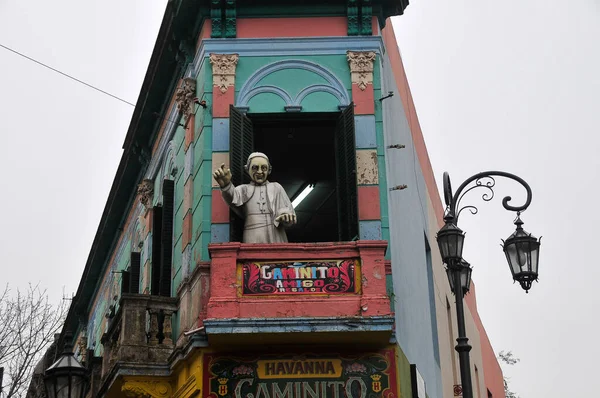 Οδός Καμινίτο Στη Μπόκα Ένα Από Πιο Δημοφιλή Αξιοθέατα Στο — Φωτογραφία Αρχείου