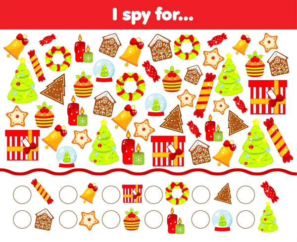 Spioneer Vind Tel Kerstmis Thema Geschenken Voorwerpen Nieuwjaarsactiviteit Voor Kinderen — Stockvector