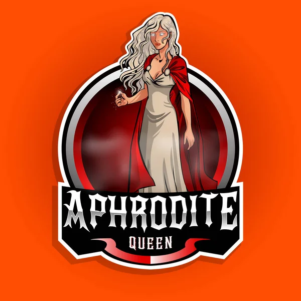 Aphrodite goddess Esport mascot logo design