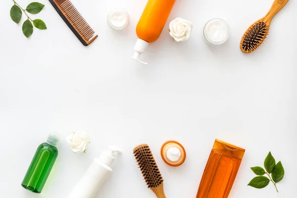 Kosmetik-Set für die Haarpflege — Stockfoto