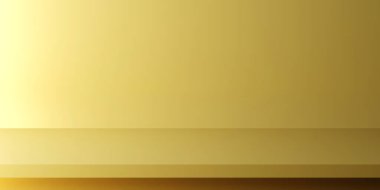 Luxury yellow background with free space for showing minimal concept. 3D rendering.