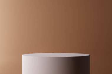 Pastel minimal product display,Stage for showcase.3d rendering