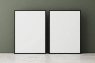 Vertical frames for a poster mockup. A4 and A3 sizes.