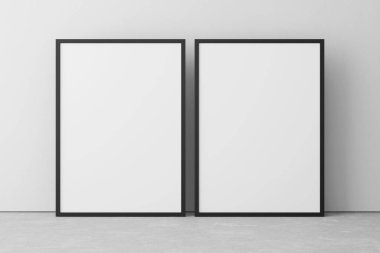 Vertical frames for a poster mockup. A4 and A3 sizes.