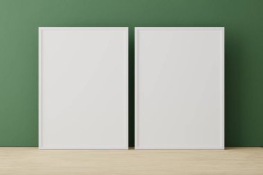 Vertical frames for a poster mockup. A4 and A3 sizes.