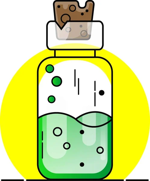 Chemical Bottle Illustration Images Suitable Content Creator Needs Other Commercial — ストック写真