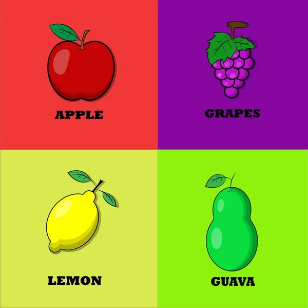 Design Illustrative Image Fruits Put One Package Very Suitable Commercial — Stockfoto