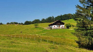Almhuette auf dem Berg