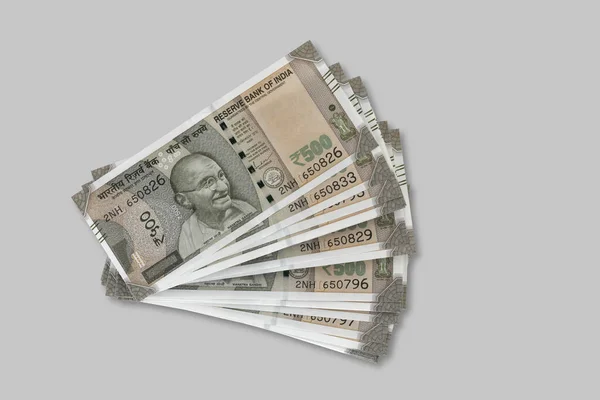 500 Rupees Indian Currency Notes — Stock Photo, Image