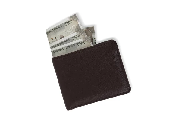 500 Currency Notes Leather Wallet — Stockfoto