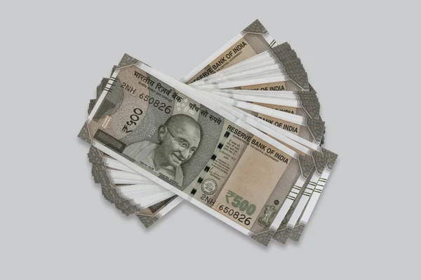 500 Rupees Indian Currency Notes — 图库照片