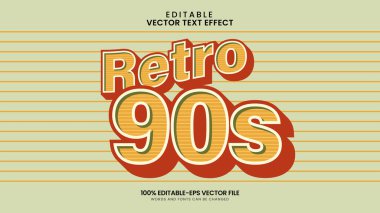 Vintage 90s text effect