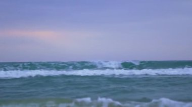 Sea Waves In the Beach, Greece. High quality 4k footage