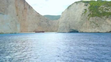 Zakynthos Navagio Bay Shipwreck . High quality 4k footage