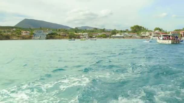 Ship Tour Zakynthos Island High Quality Footage — Video Stock