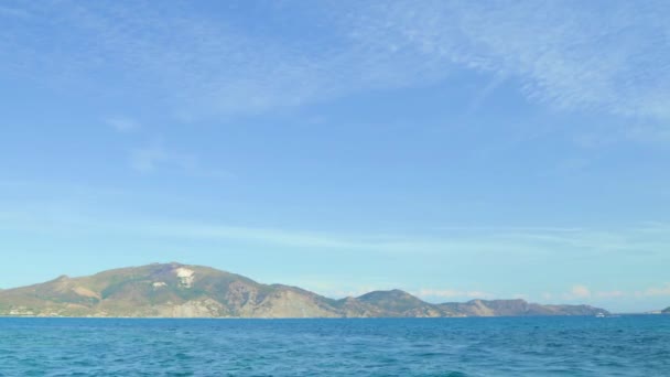 Turtle Island Zakynthos Sea View High Quality Footage — Vídeo de stock
