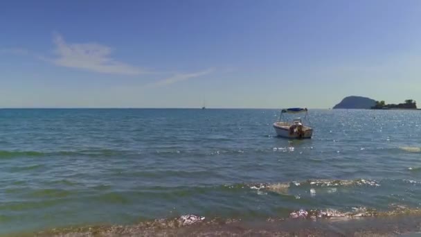 Beautiful Waves Zakynthos Beach High Quality Footage — Video