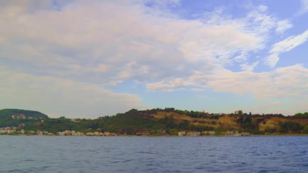 Turtle Island View Sea Zakynthos High Quality Footage — Vídeos de Stock