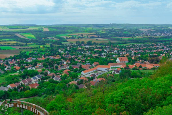Beauitful village with green trees and grass In Hungary. High quality photo