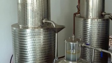 Distilling Plant within arboretum in Hungary Pannonhalma. High quality photo
