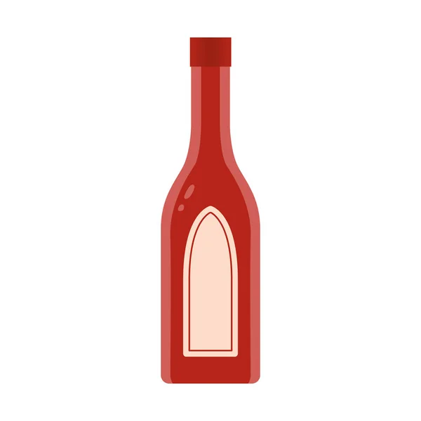 Bouteilles de sauce design vectoriel isolé sur blanc. — Image vectorielle